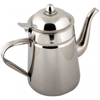 دلة القهوة من المنيوم ، فضي - مقاس 2.5 لتر 